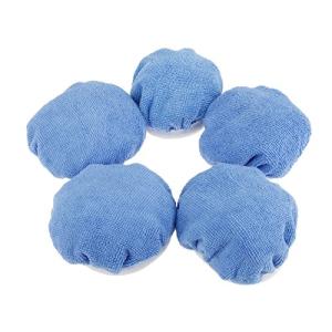 5個入り 車用ポリッシャーパッド 研磨スポンジ 極細繊維 スポンジバフ 研磨パッドカバー カーポリッシャー用 カー研磨用 電動ドリル 洗車用 ワ