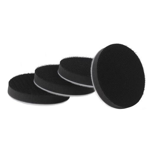 HWXINIE ランダムサンダー パッド、曲面研磨アダプター 75mm 4個セット マジック式 耐衝...