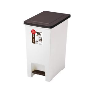 アスベル フタ付きゴミ箱 オムツ・ペットシーツ 20L ペダルペール R防臭エバン ブラウン 6413｜soma-net