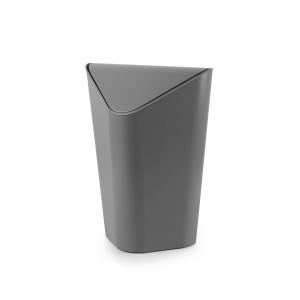 【umbra】 ゴミ箱 コーナーカン チャコール 5L ふた付き 角型 ペール ダストボックス｜soma-net