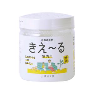 環境大善 きえ~る 消臭剤 部屋用 お徳用 置き型 ゼリータイプ 無香 抗菌 無色透明 天然成分100% 日本製 H-KJ-480｜soma-net