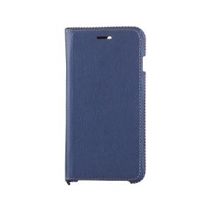 エレコム iPhone 7 Plus/ソフトレザーケース/ステッチ//ネイビー｜soma-net