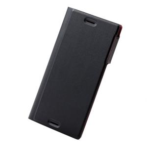 エレコム Xperia XZs/XZ/Sレザーカバー/薄型/ブラック｜soma-net