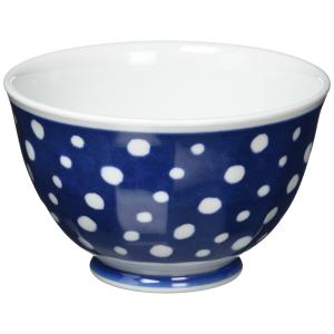 波佐見焼 インディゴジャパン 面取軽量お好み丼 染抜しぼり柄 直径13.5cm 42862｜SOMA