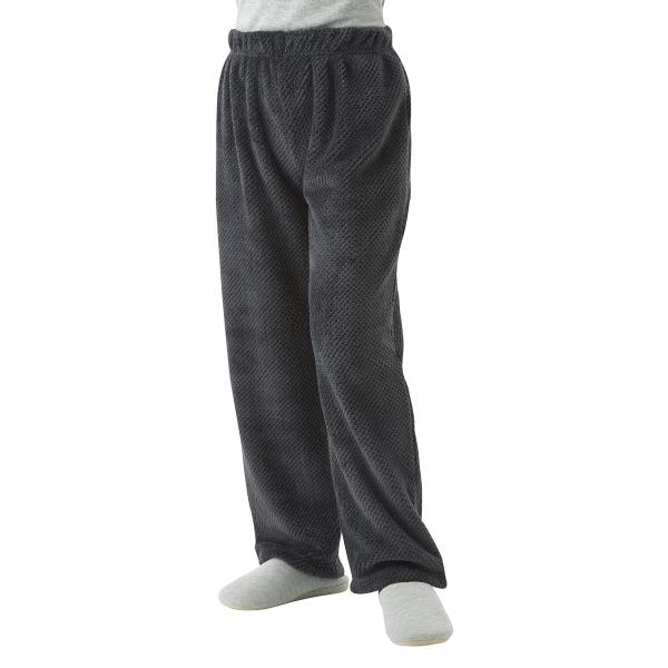 セルヴァン 暖かふわふわホームパンツ チャコールグレー M~L