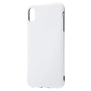 iPhoneXS Max (6.5インチ) 専用 TPUソフトケース 耐衝撃Light Carbon カーボンホワイト　RT-P19CP3/CW｜soma-net
