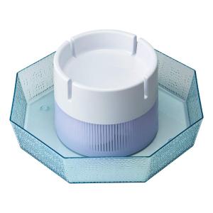 ドウシシャ(Doshisha) そば用具 クリア 約幅32.5×奥行き32.5×高さ15.0cm 光るひんやり流しそうめん DWT-19｜soma-net