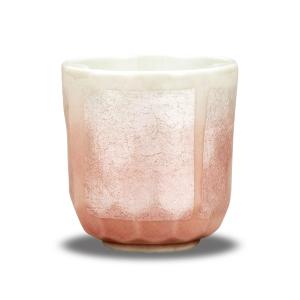 和座の蔵 湯呑み おしゃれ 還暦祝い 九谷焼 湯のみ 銀彩 ピンク 陶器 ブランド 和食器 日本製｜soma-net