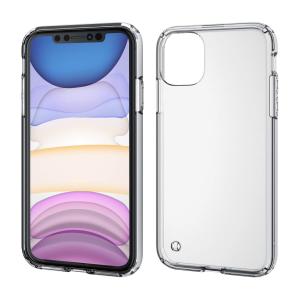 エレコム iPhone 11 ケース ハイブリッド 耐衝撃+頑丈 [エアークッションで四隅を保護] クリア PM-A19CHVCCR｜soma-net