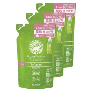 Happy Elephant ハッピーエレファント 液体 柔軟仕上げ剤 詰替 1500ml(500ml×3個)｜soma-net