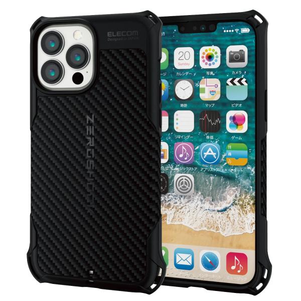 エレコム iPhone 13 Pro Max ケース ZEROSHOCK ソフトケース 衝撃吸収/M...