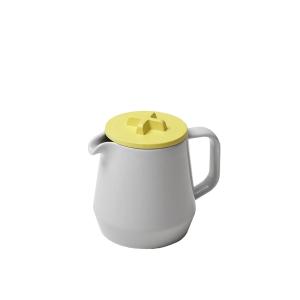 ideaco (イデアコ) ティーポット 450ml グレー/イエロー 450teapot｜soma-net