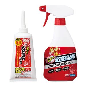 アイメディア(Aimedia) カビ取りジェル+浴室洗浄 日本製 浴室洗剤 浴槽洗剤 お風呂用洗剤 水垢 皮脂汚れ 除菌 風呂掃除 業務用スカッと｜soma-net