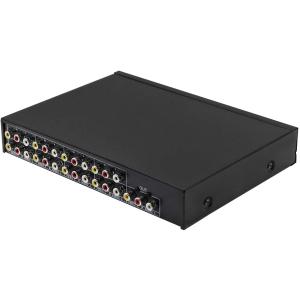 8 In 1 Out 3ケーブルボックス用RCA AVオーディオビデオスプリッタアンプDVD DVR...