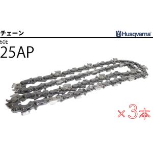 チェーンソー替刃 H00-60E オレゴン互換 25AP-60E 10インチ ハスクバーナ 純正 チェーン 3本セット