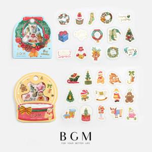 BGM フレークシール 45枚入り 箔押し クリスマス限定装飾 BS-FGLC009 クリスマス限定おもちゃ BS-FGLC010 ビージーエムの商品画像