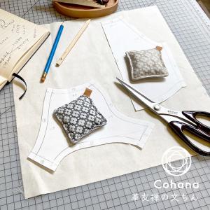 cohana コハナ 革友禅の文ちん きなり ふかがわねず 日本製 牛革製 ペーパーウェイト 文鎮 ぶんちん 型紙 重し 手芸道具 かわいい おしゃれ ギフト