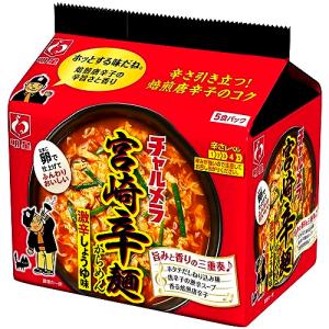 明星 チャルメラ 宮崎辛麺 5食パック 480g *6個