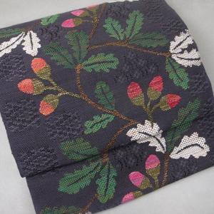 ワケアリ50%引】袋帯 黒地 フォーマル 宝づくし 唐織 振袖 訪問着 付