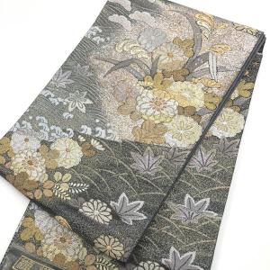 ワケアリ50%引】袋帯 黒地 フォーマル 宝づくし 唐織 振袖 訪問着 付