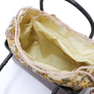 竹製 巾着付き カゴバッグ 浴衣 夏着物 2W...の詳細画像3