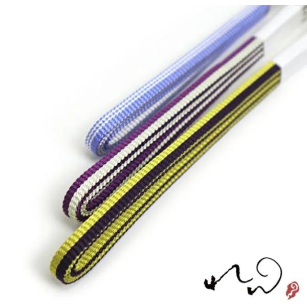 れん　2.5分紐 バイカラー 無地 リバーシブル 正絹 両面 日本製  帯留に 小紋 紬 浴衣 井登...