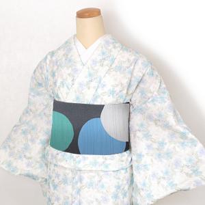 レース着物 袷 単品 お仕立上がり フラワー柄...の詳細画像3