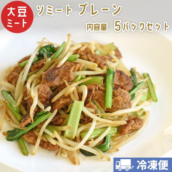 ソミート 大豆ミート プレーン 100g×5パック 【クール冷凍便】 ヴィーガン ダイエット 動物性...