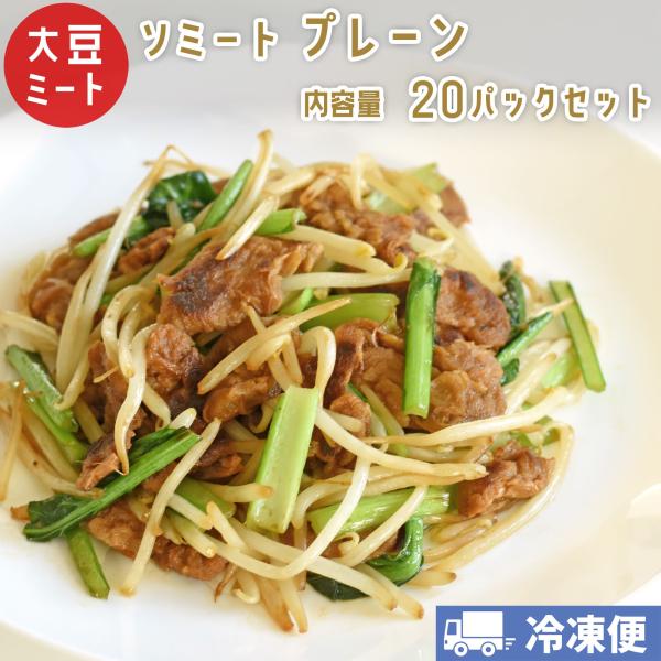 ソミート 大豆ミート プレーン 100g×20パック 【クール冷凍便】 ヴィーガン ダイエット 動物...