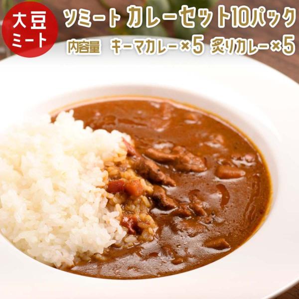 ソミート 大豆ミート カレーセット10パック  (キーマ×5 炙り×5) 【送料無料】 レトルト ヴ...