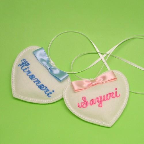 ウェルカムボード ネームプレート ハートタグ