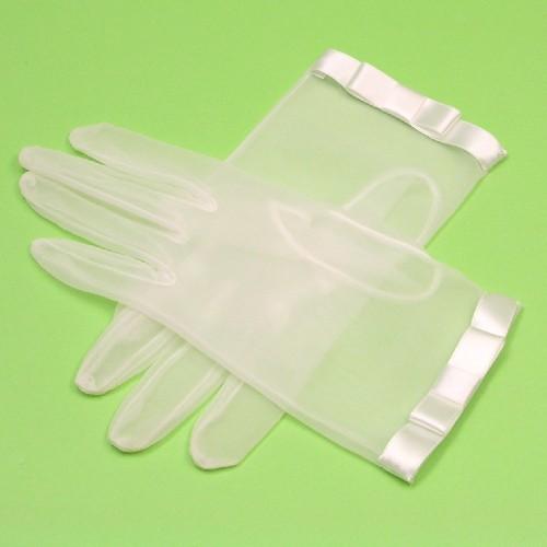 結婚式 ドレス 手袋 オーガンディー