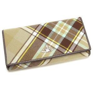 [47％OFF] ヴィヴィアンウエストウッド　長財布　1032　WINTER TARTAN/BEIGE｜something