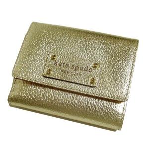 [22％OFF] ケイトスペード　レザーWホック財布　Metallic wellesley  Lisa｜something