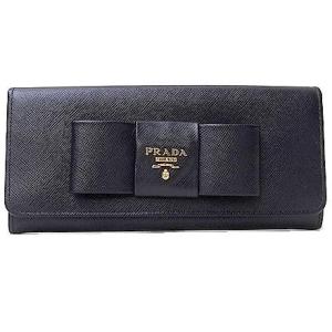 PRADA/プラダ リボン二つ折り長財布 1M1132 S...