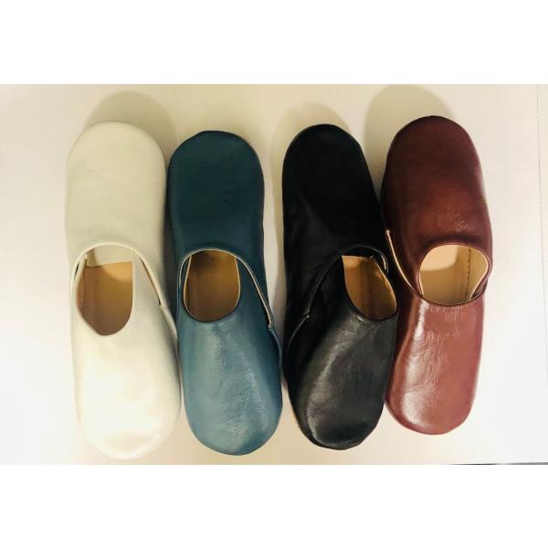 バブーシュ　（ホワイト／ブラック／ブラウン／ブルー）