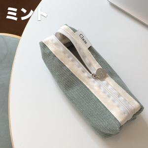 ペンケース 韓国 clam コーデュロイ 高校...の詳細画像2