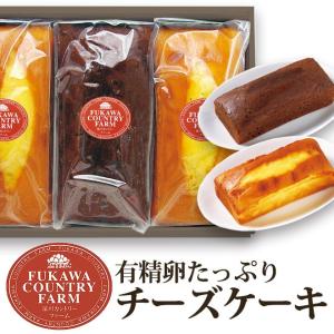 内祝い 深川カントリーファーム 有精卵たっぷりチーズケーキ3本セット
