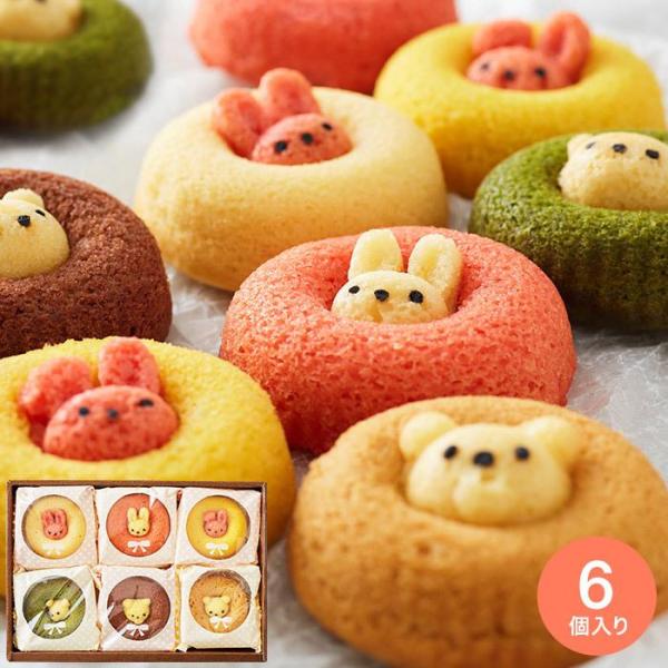 母の日 2026 アニマルドーナツ6個（ANM-15） お菓子 スイーツ 内祝い 結婚 出産個包装 ...