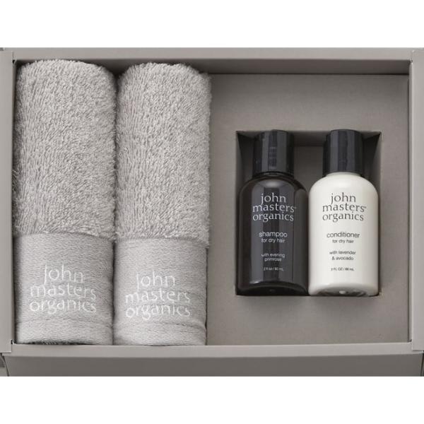 ジョンマスターオーガニック ギフトセット フェイスタオル2枚 シャンプー コンディショナー JS35...