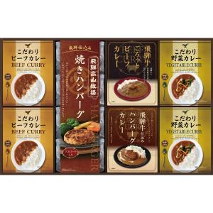 グルメ ギフト 飛騨高山牧場 焼きハンバーグ&こだわりカレーセット BHF-HJR / 結婚 出産 内祝い 引っ越し ご挨拶 快気祝い 入学 就職 退職｜somurie