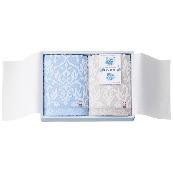 今治タオルブランド ボンジュール フェイスタオル2P BJ-1825 / 内祝い お祝い 出産内祝い...