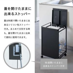 山崎実業 tower 蓋付き目隠し分別ダストワ...の詳細画像4