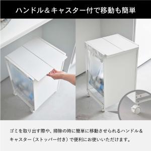 山崎実業 tower 蓋付き目隠し分別ダストワ...の詳細画像5
