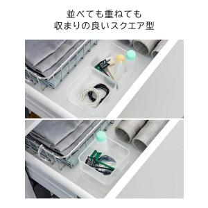 山崎実業 tower 底がクリア 縦横重ねられ...の詳細画像2