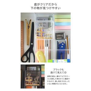 山崎実業 tower 底がクリア 縦横重ねられ...の詳細画像3