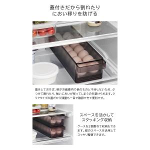 山崎実業 tower 冷蔵庫中蓋付き卵ケース ...の詳細画像3