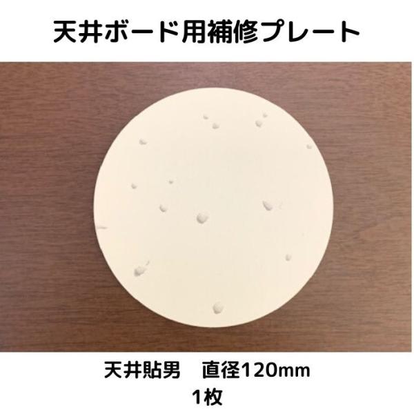 天井ボード用補修プレート （天井貼男） 120ｍｍ　1枚 ジプトーン用 全面両面テープ付き