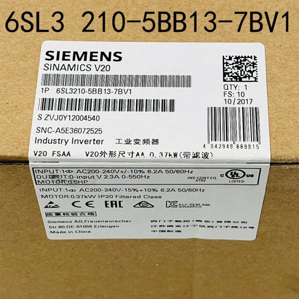 Siemens 6SL3210-5BB13-7BV1 6SL3 210-5BB13-7BV1 inv...