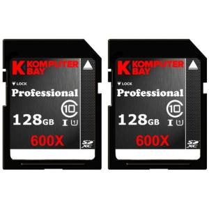 Komputerbay 2パック???128?GB SDXC安全デジタル拡張容量速度クラス10?600?X UHS - I超高速フラッシュメモリカード｜sonanoa